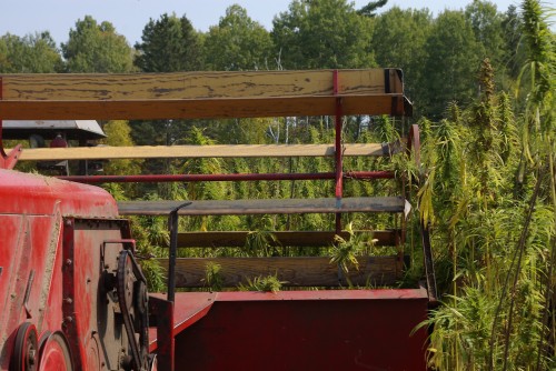 Another view from behind the combine